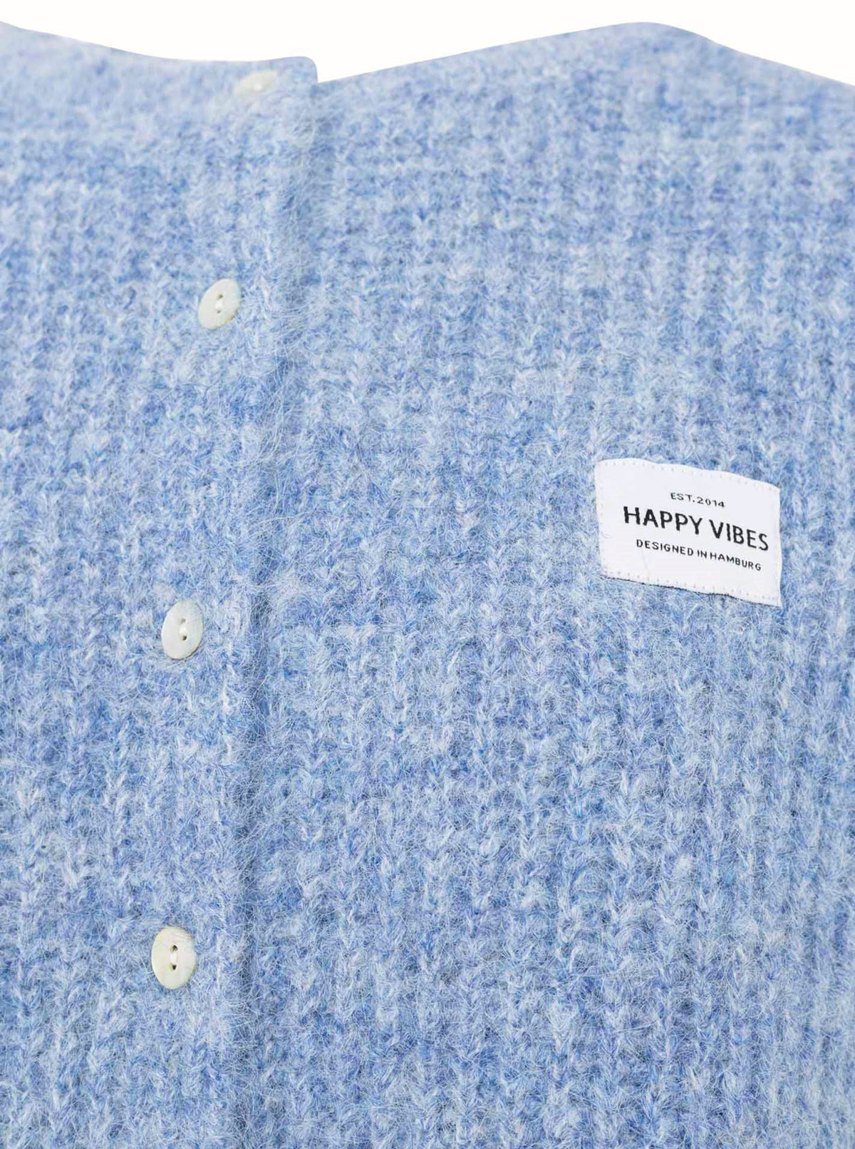 💕 Zwillingsherz Strickweste mit Knöpfen und Patch