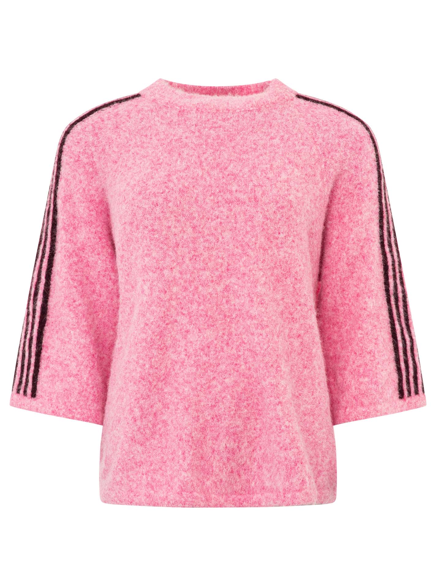 💕 Zwillingsherz Halbarm Pullover Pulli "Stripes" Pink