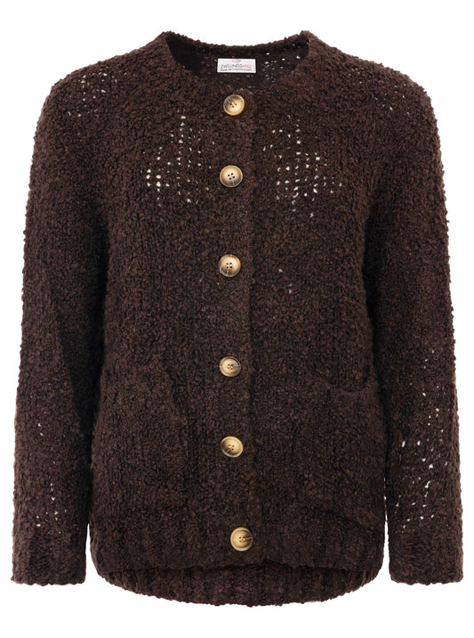 💕 Zwillingsherz Kuschel Cardigan "Flauschig" Braun