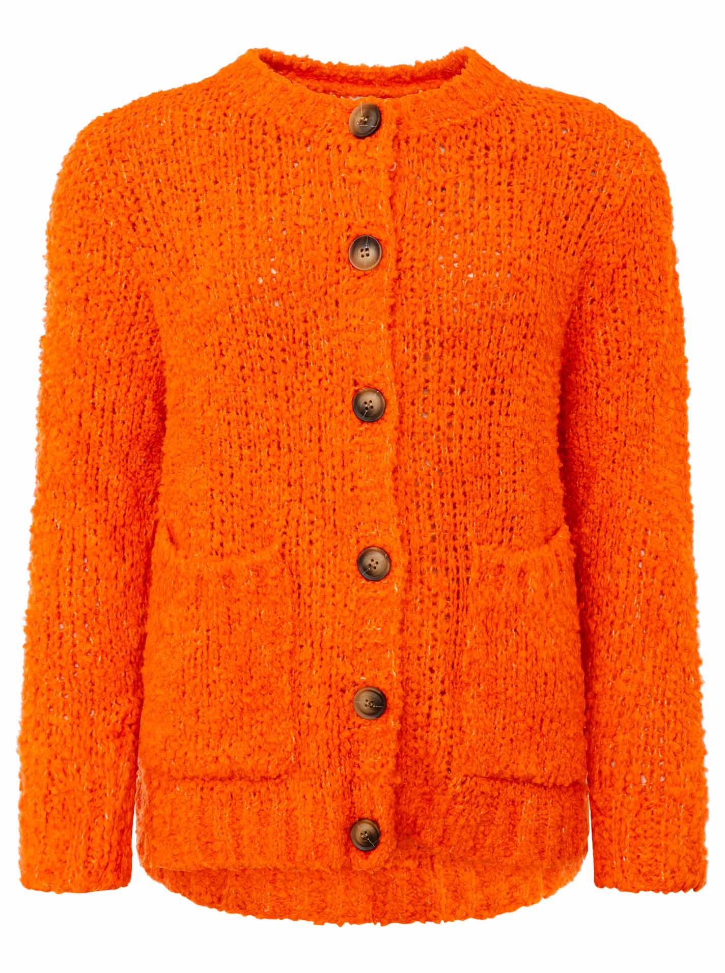 💕 Zwillingsherz Kuschel Cardigan "Flauschig" Orange