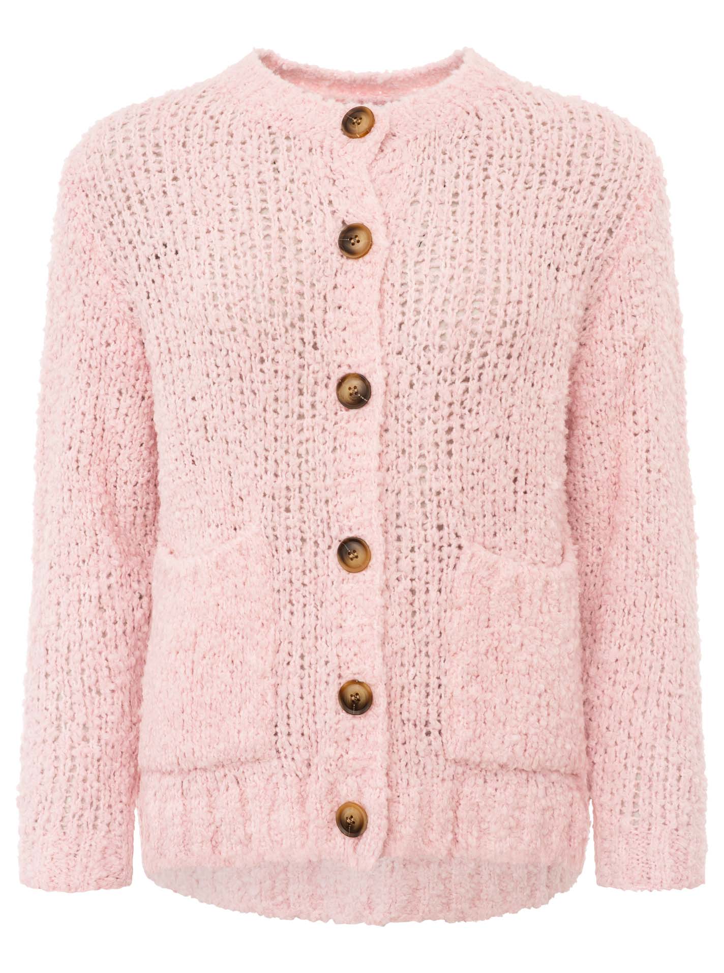 💕 Zwillingsherz Kuschel Cardigan "Flauschig" Rosa