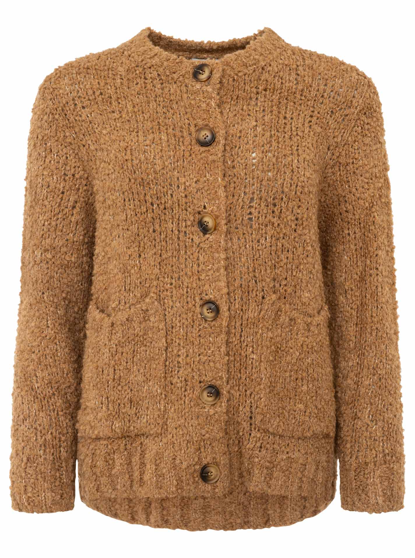💕 Zwillingsherz Kuschel Cardigan "Flauschig" Camel
