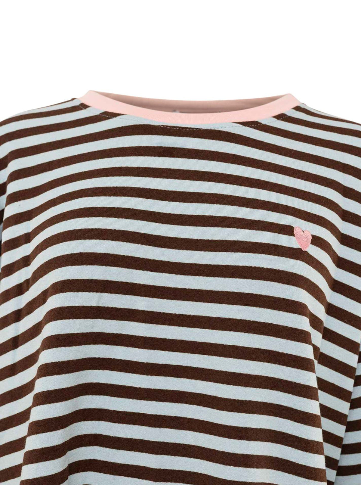 💕 Zwillingsherz Longsleeve "Streifen & Herz"