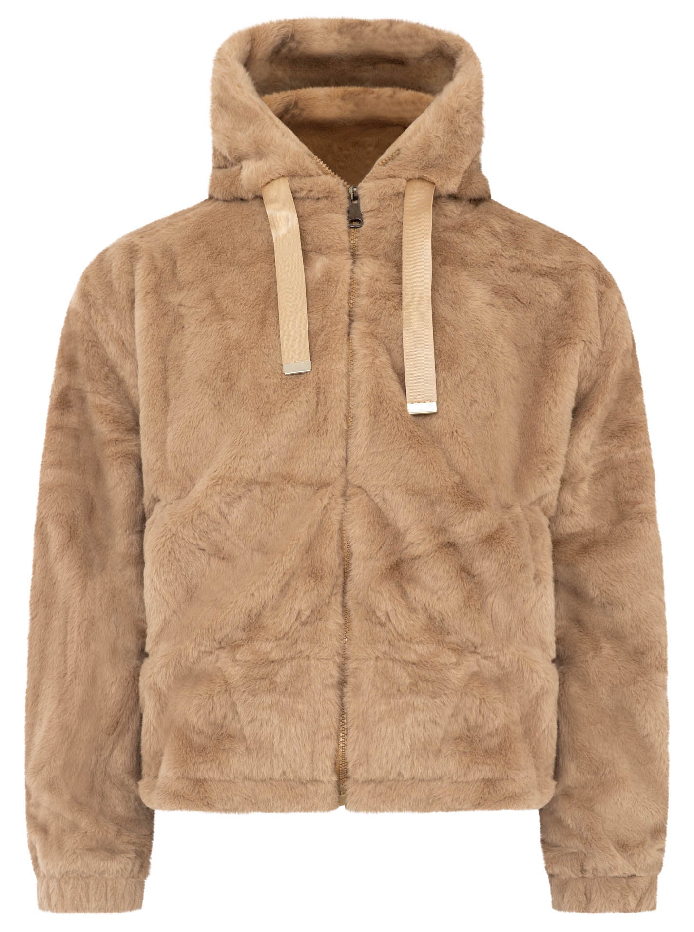 💕 Zwillingsherz Kuscheljacke "Cozy Fake Fur" Taupe