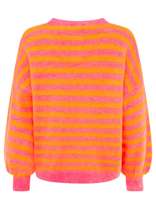 💕 Zwillingsherz Pullover Pulli "Neonstreifen"