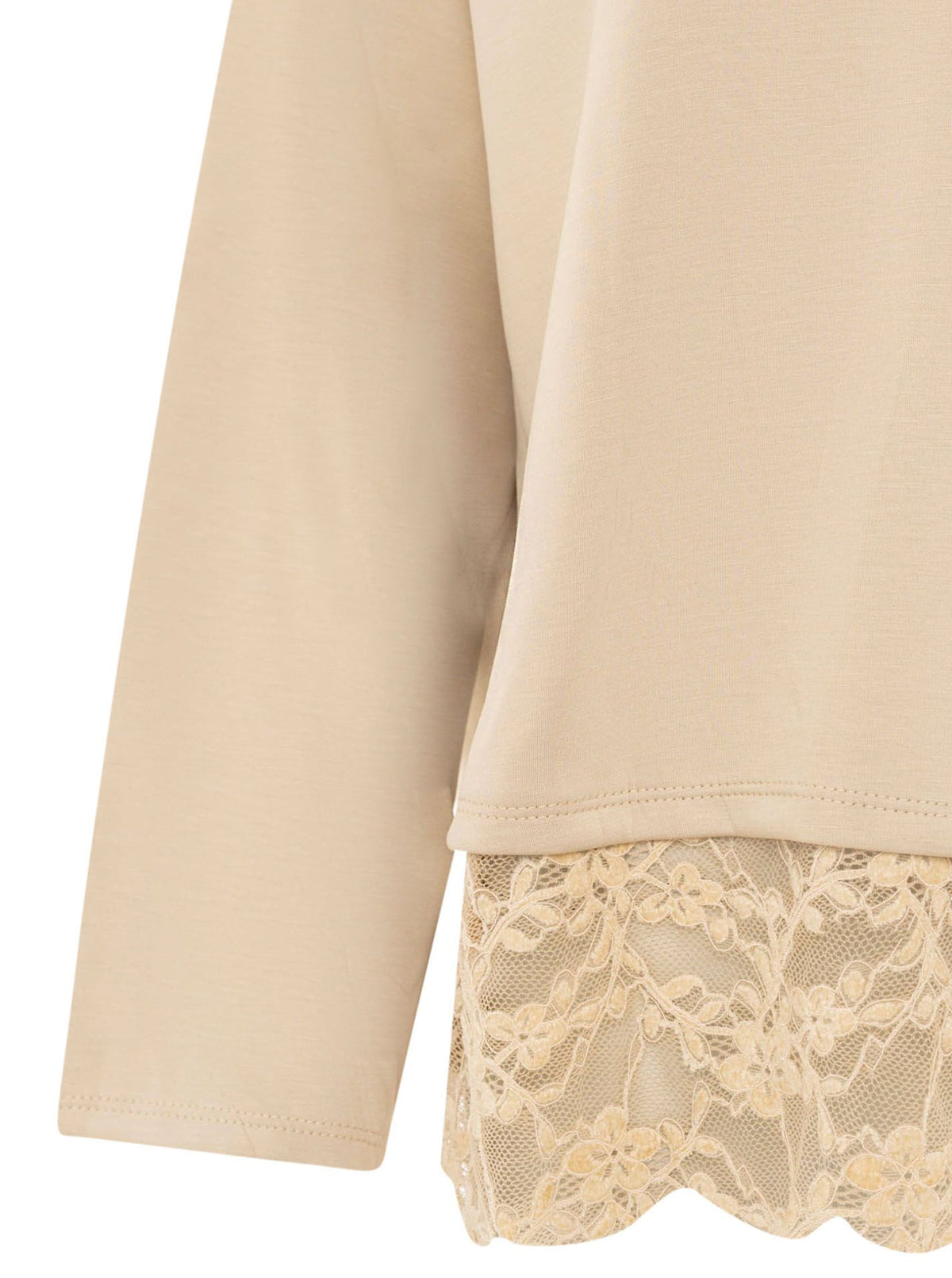 💕 Zwillingsherz Shirt Soft Touch Longsleeve "Spitze"