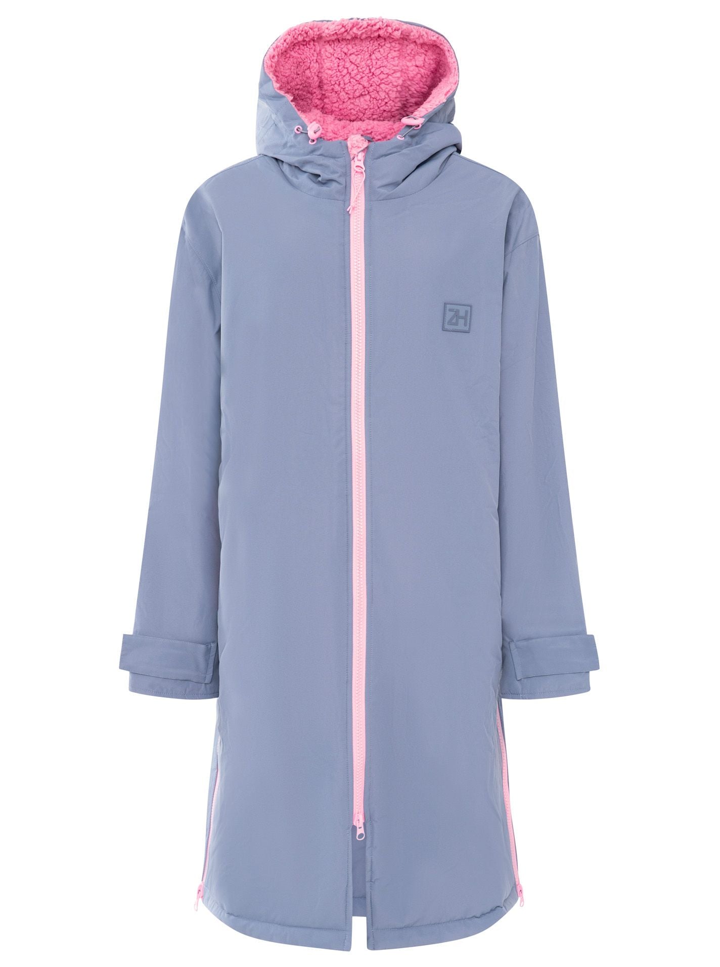 💕 Zwillingsherz Oversize "Windjacke" Windmantel Jeansblau