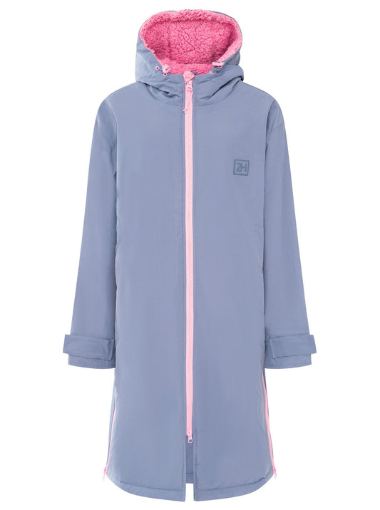 💕 Zwillingsherz Oversize "Windjacke" Windmantel Jeansblau