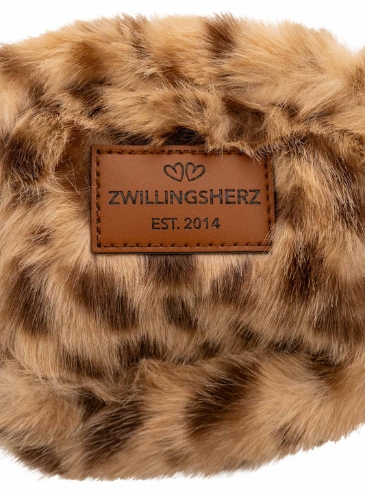💕 Zwillingsherz Kosmetiktasche Fake Fur "Leo" in 3 Farben