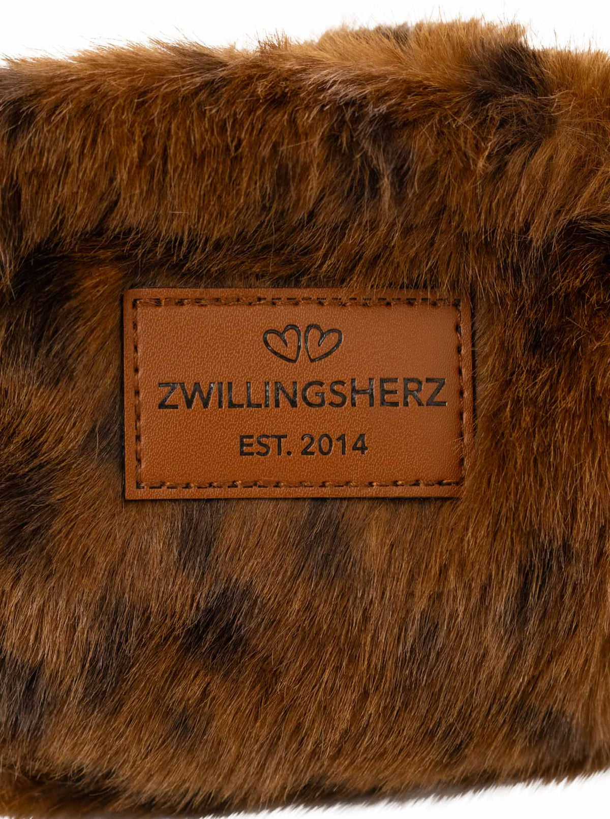 💕 Zwillingsherz Kosmetiktasche Fake Fur "Leo" in 3 Farben