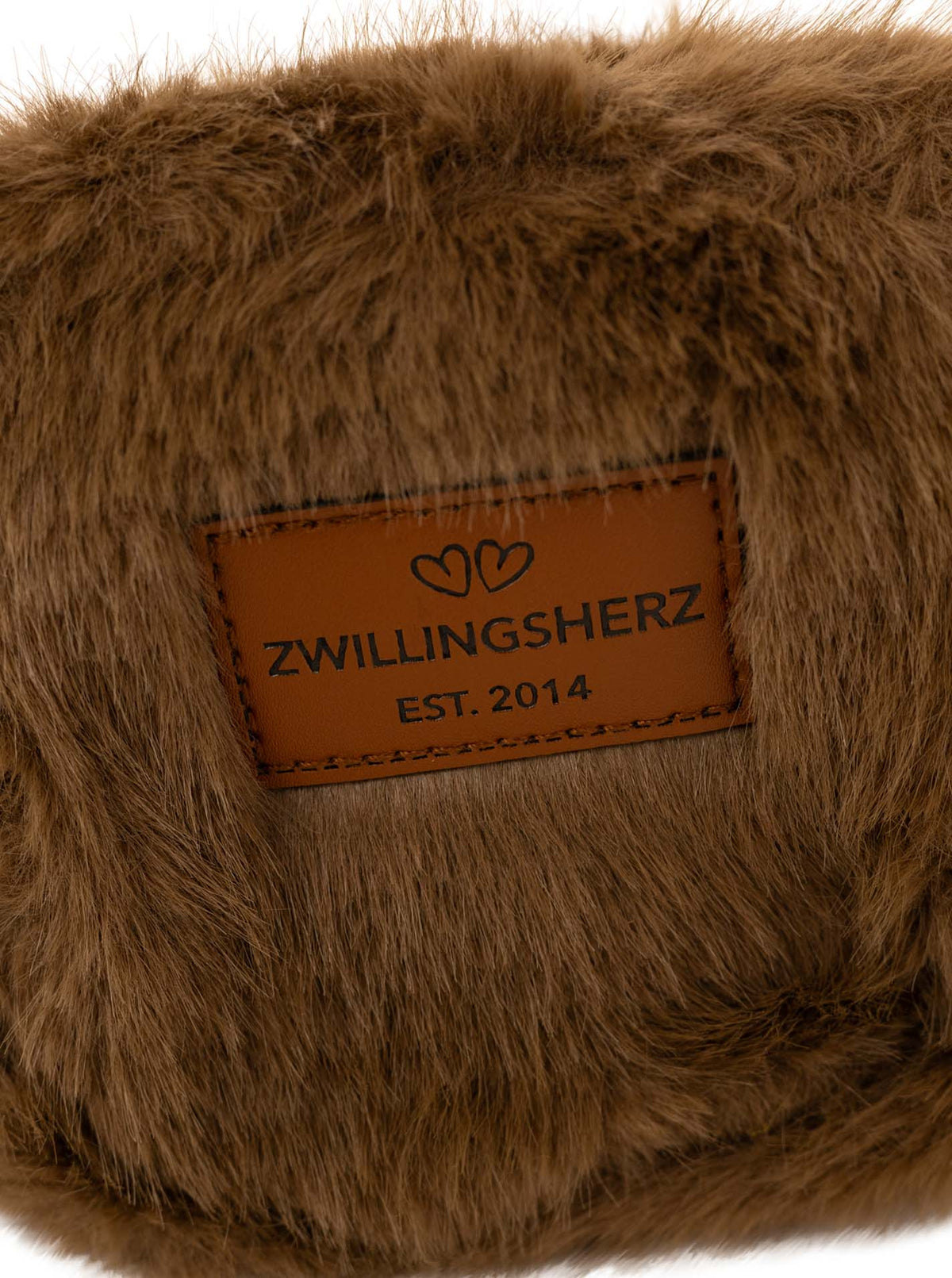 💕 Zwillingsherz Kosmetiktasche Fake Fur "Leo" in 3 Farben