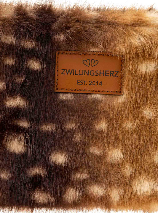 💕 Zwillingsherz Kosmetiktasche Fake Fur "Deer"