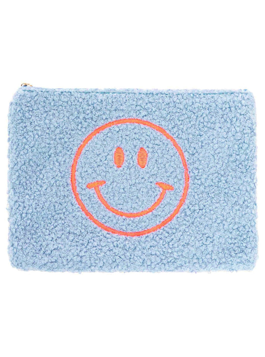 💕 Zwillingsherz Kosmetiktasche "Teddy Smile" Jeansblau