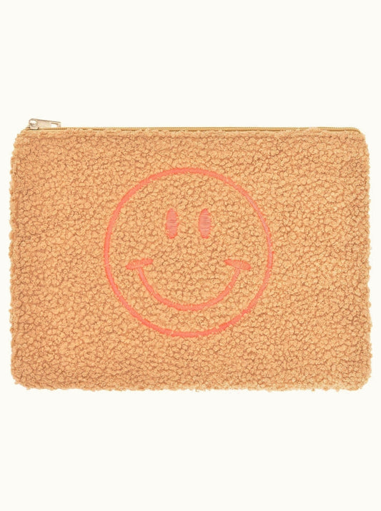 💕 Zwillingsherz Kosmetiktasche "Teddy Smile" Taupe
