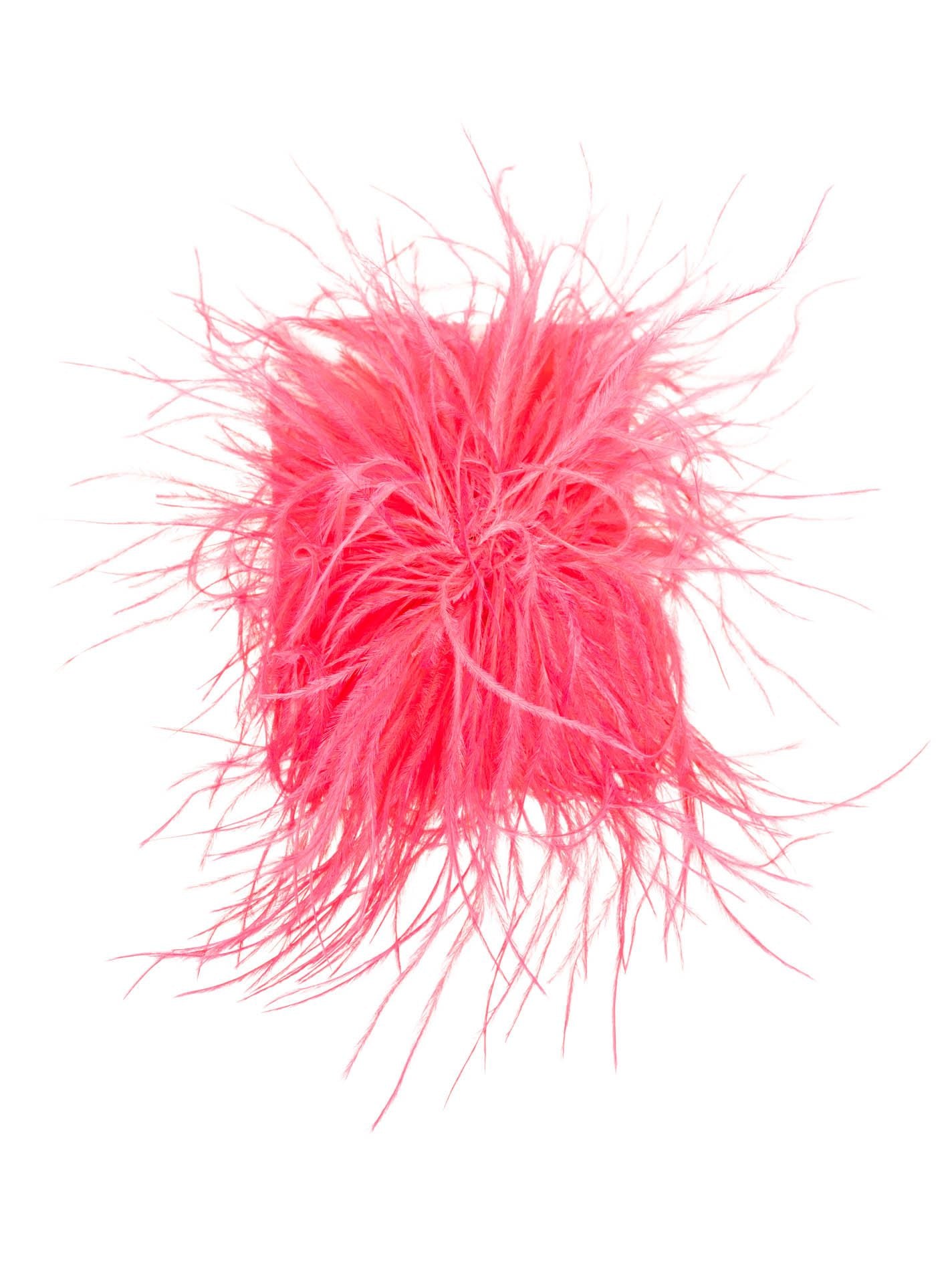 Brosche "Crazy Federmix" Pink