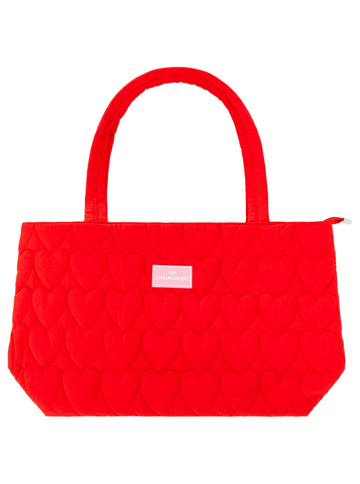 💕 Zwillingsherz Shopper "Heart Steppung" Tasche Rot