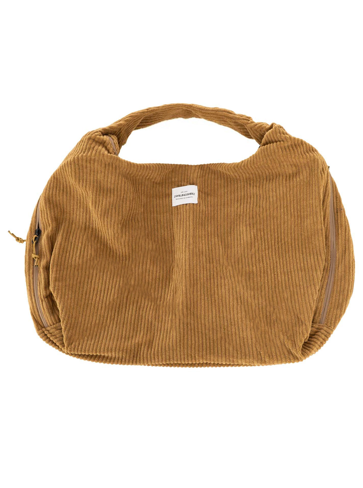 💕 Zwillingsherz XXL Shopper "Cord Dream" Taupe