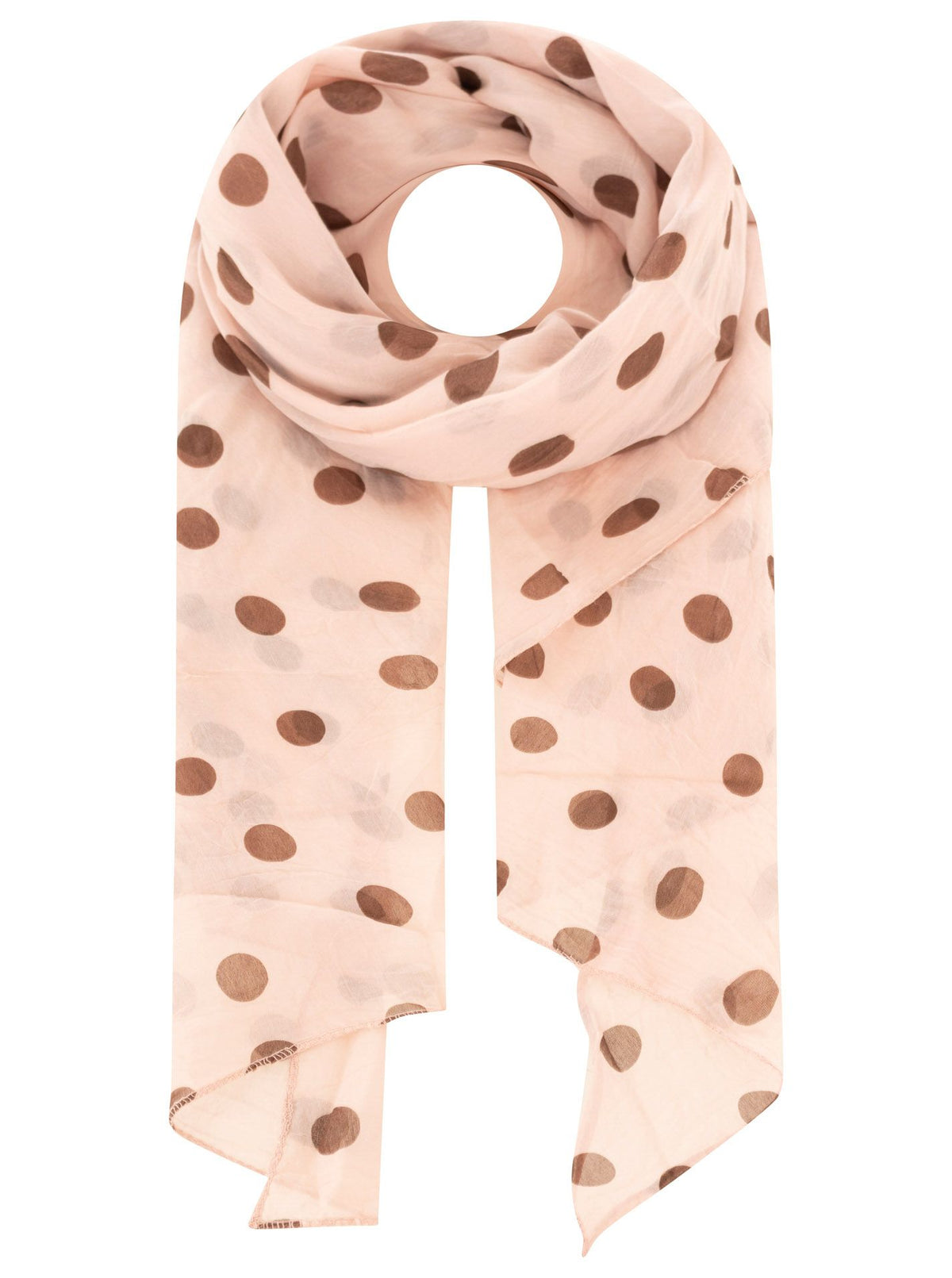 Schal Tuch "Dots Uni" Baumwolle Seide