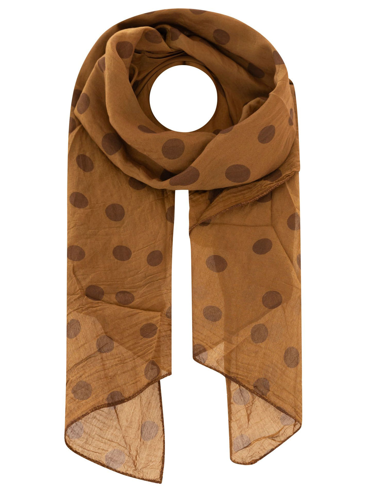 Schal Tuch "Dots Uni" Baumwolle Seide