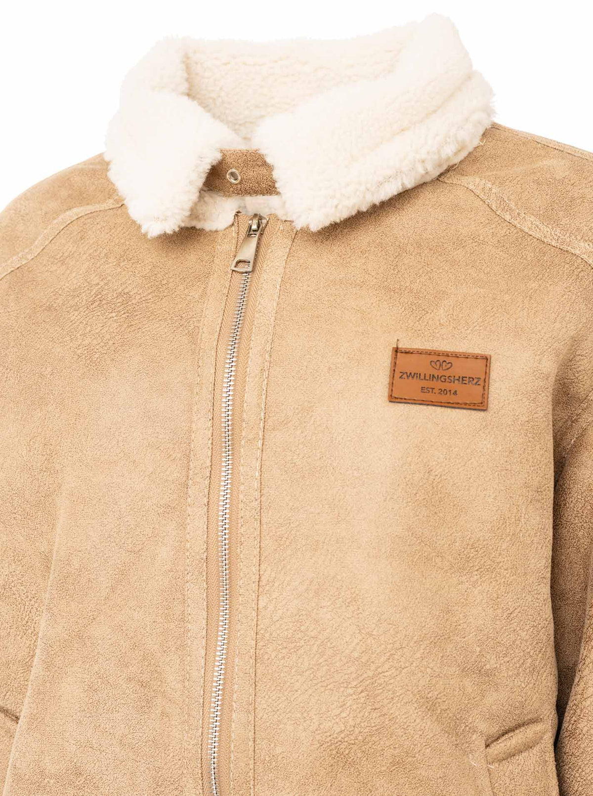 💕 Zwillingsherz Jacke Teddyfell "ZH"