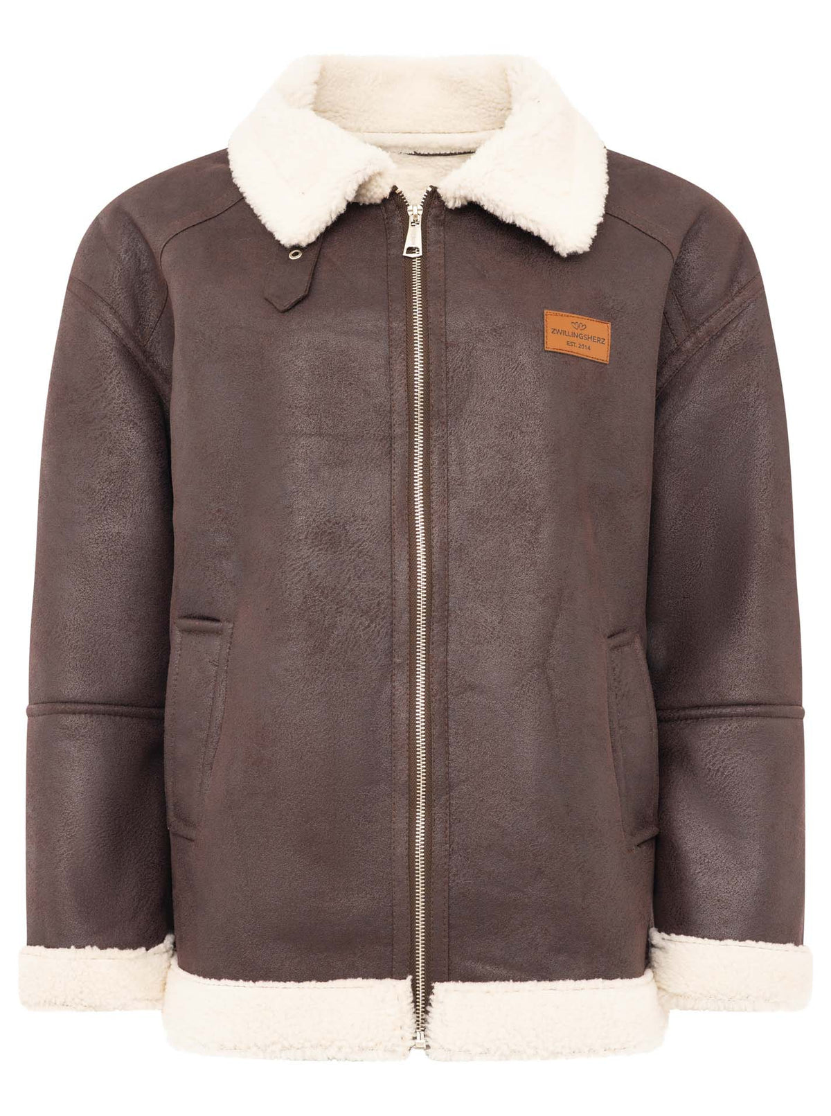 💕 Zwillingsherz Jacke Teddyfell "ZH"