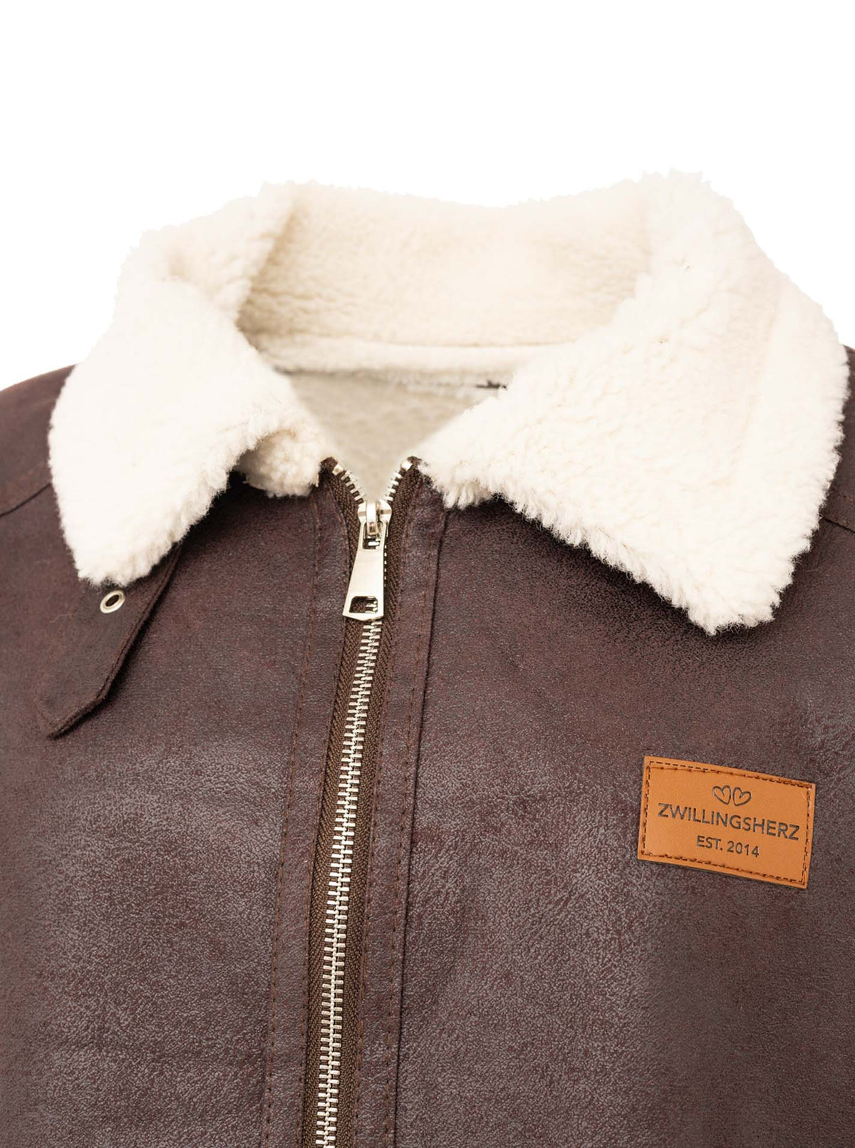 💕 Zwillingsherz Jacke Teddyfell "ZH"