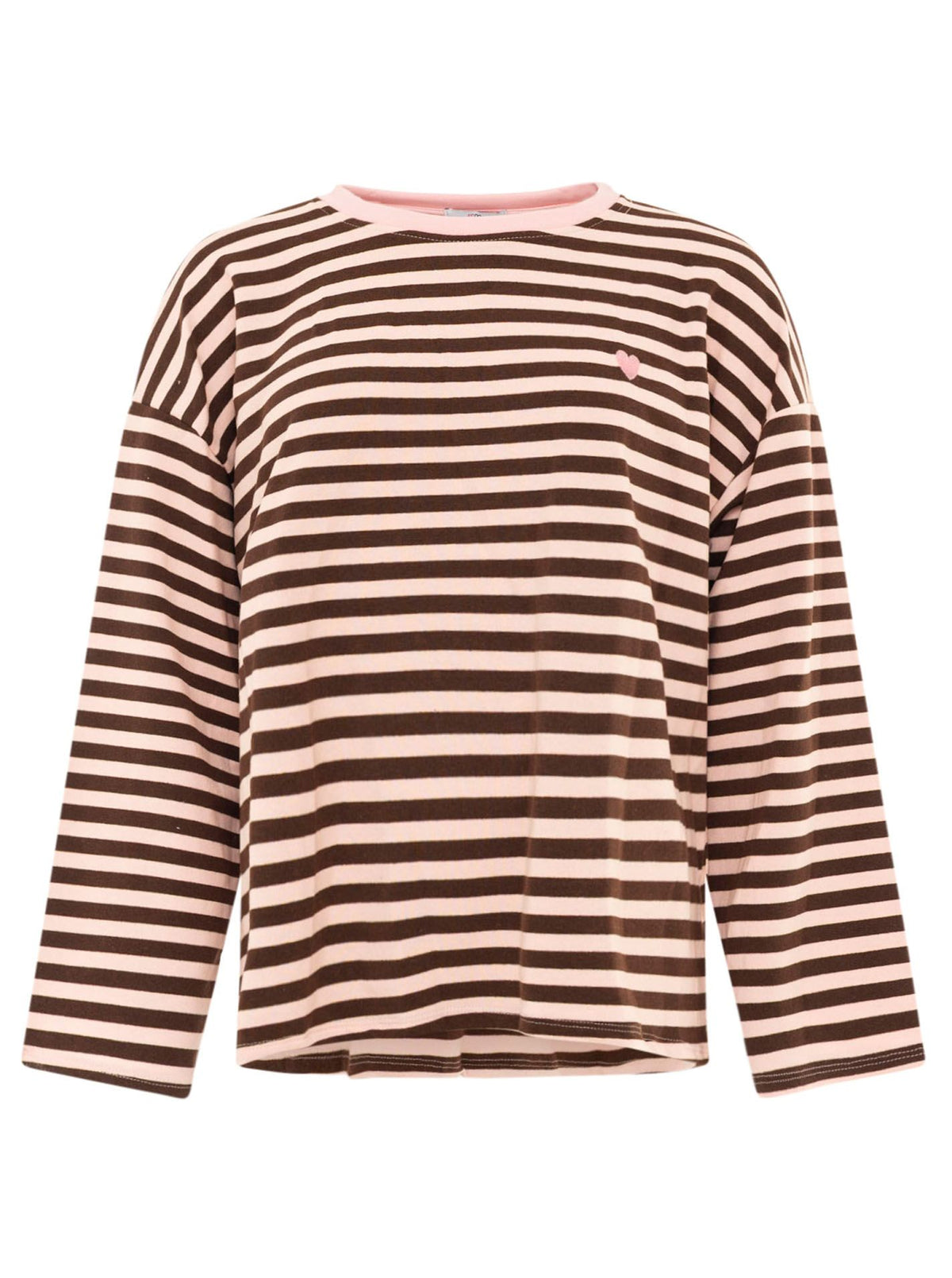 💕 Zwillingsherz Longsleeve "Streifen & Herz"