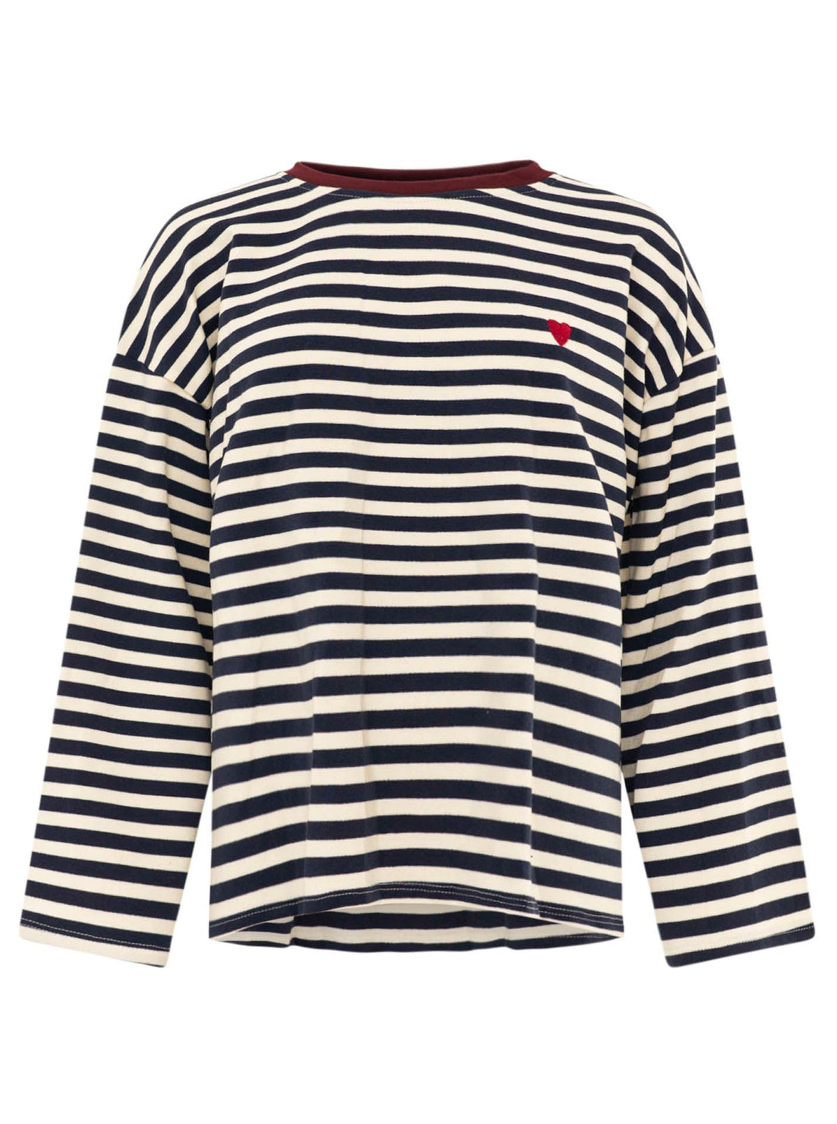 💕 Zwillingsherz Longsleeve "Streifen & Herz"