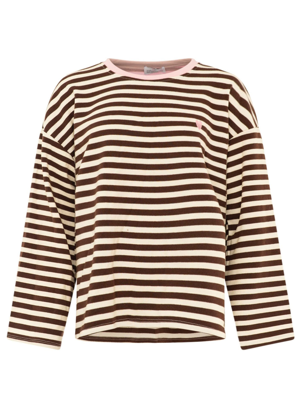 💕 Zwillingsherz Longsleeve "Streifen & Herz"