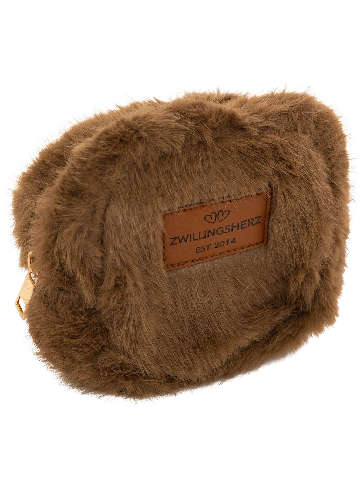 💕 Zwillingsherz Kosmetiktasche Fake Fur "Leo" in 3 Farben