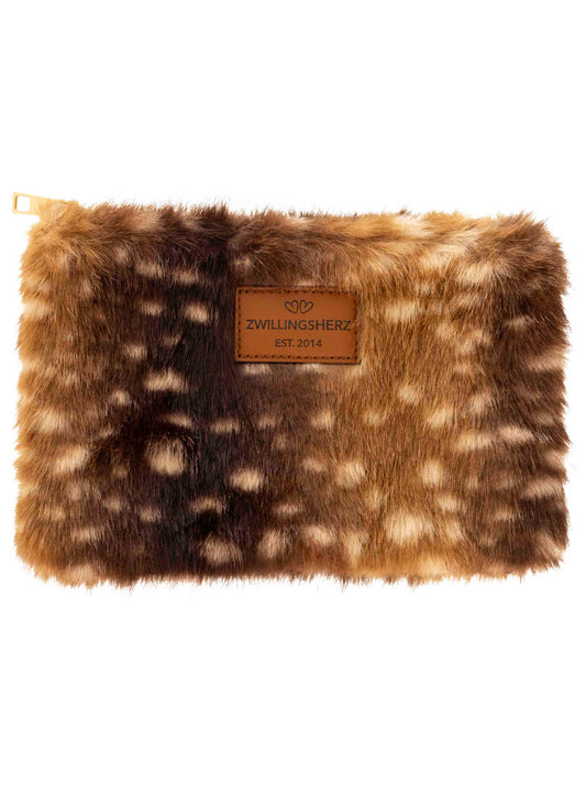 💕 Zwillingsherz Kosmetiktasche Fake Fur "Deer"