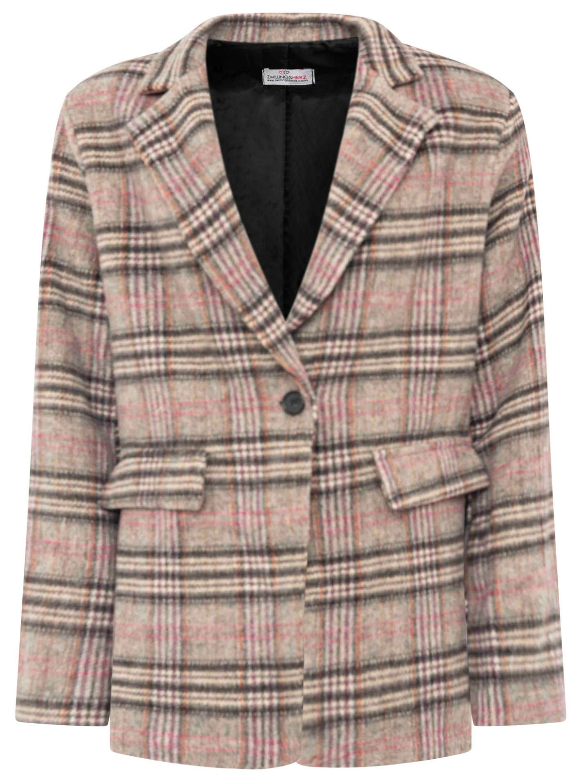 💕 Zwillingsherz Blazer "Herbstkaro"