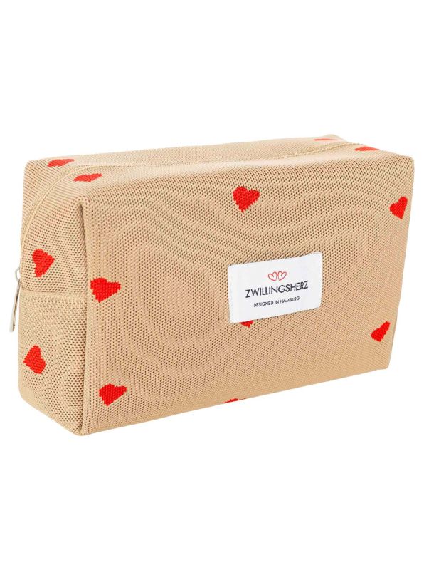 💕 Zwillingsherz Kosmetiktasche "Hearts" 2 Farben