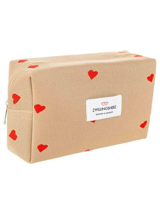 💕 Zwillingsherz Kosmetiktasche "Hearts" 2 Farben