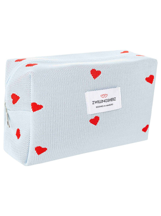 💕 Zwillingsherz Kosmetiktasche "Hearts" 2 Farben