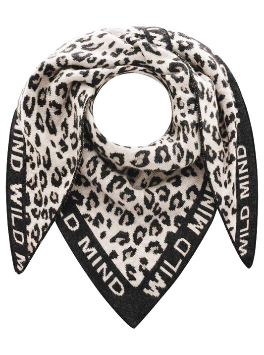 💕 Zwillingsherz Dreieckstuch "Leo Wild Mind" Wolle Kaschmir Beige