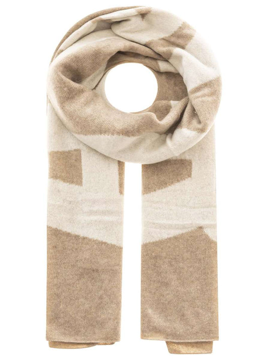 💕 Zwillingsherz XXL Schal "Amour" 100 % Cashmere Kaschmir Hellbeige Dunkelbeige