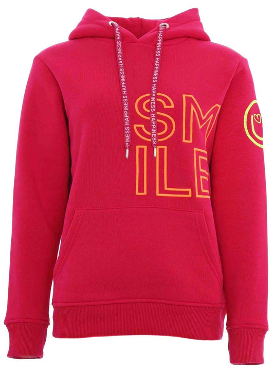 💕 Zwillingsherz Sweatshirt Hoodie "Alissa" Sweater Baumwolle Berry