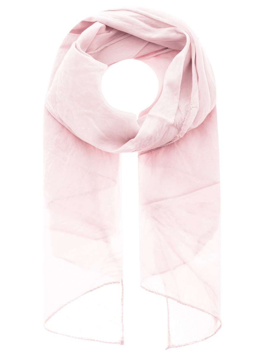 Schal Tuch "Basic Uni" Baumwolle Seide Rosa