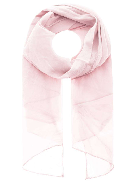 Schal Tuch "Basic Uni" Baumwolle Seide Rosa