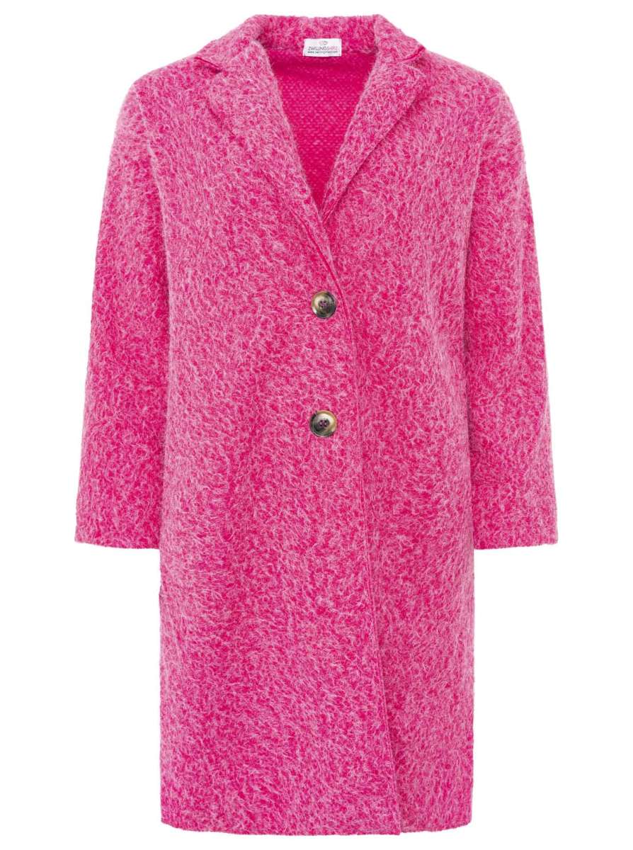 💕 Zwillingsherz Mantel "Flauschig" Neonpink
