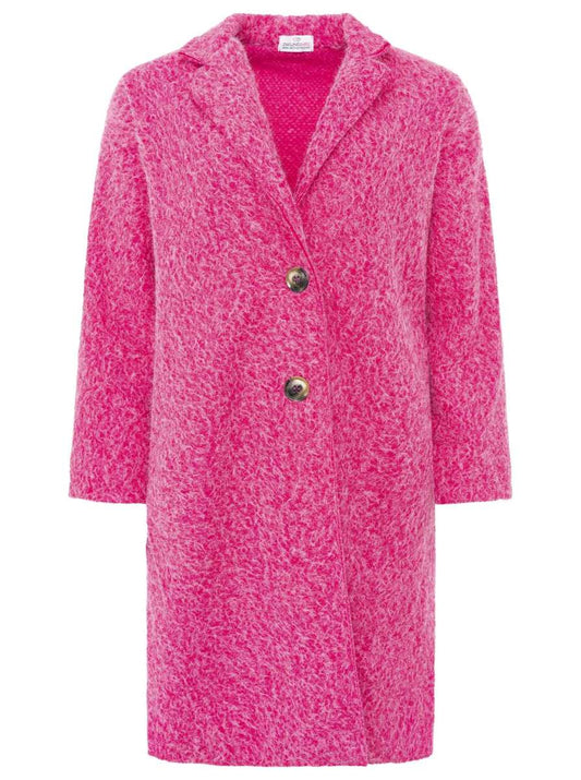 💕 Zwillingsherz Mantel "Flauschig" Neonpink