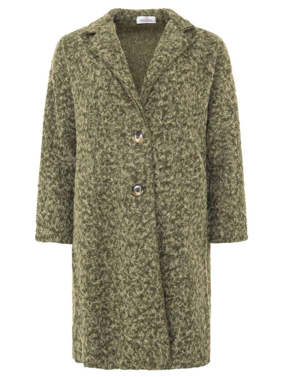 💕 Zwillingsherz Mantel "Flauschig" Khaki