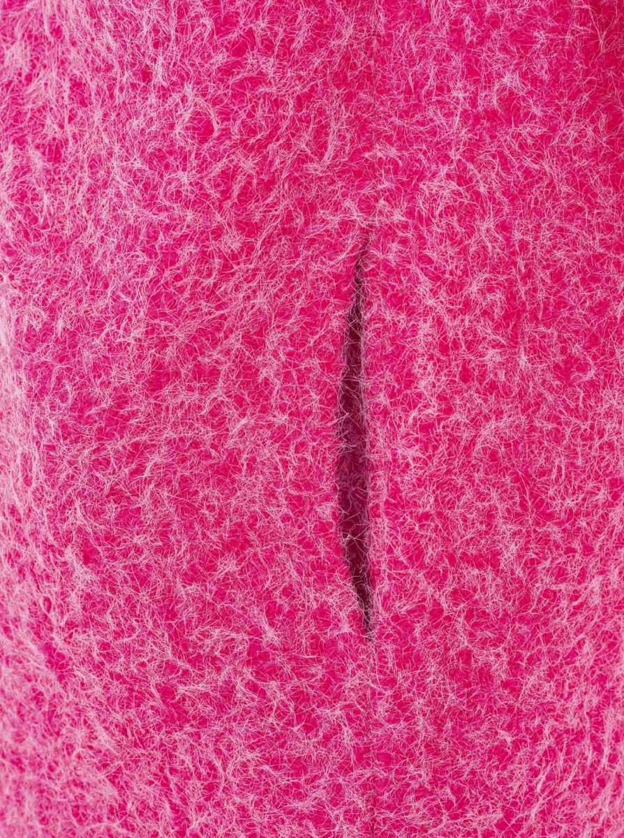 💕 Zwillingsherz Mantel "Flauschig" Neonpink
