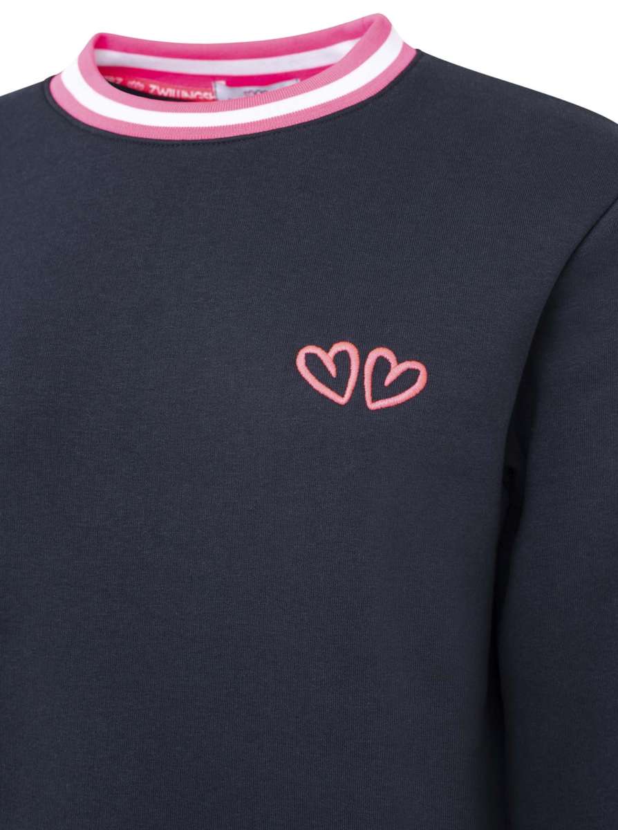 💕 Zwillingsherz Sweatshirt "ZH Classic" Sweater Navy