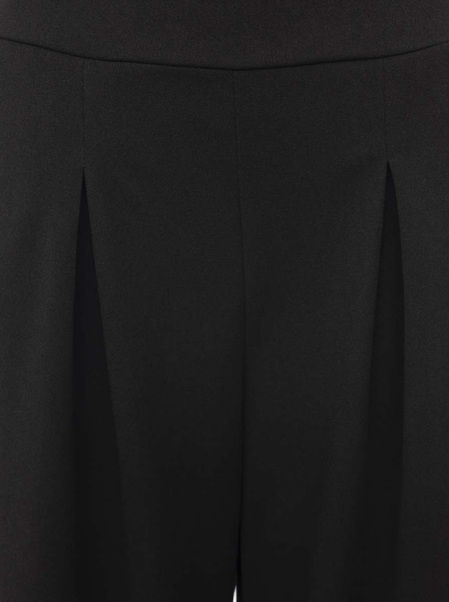💕 Zwillingsherz Oversize Stoffhose "Bundfalte" Schwarz