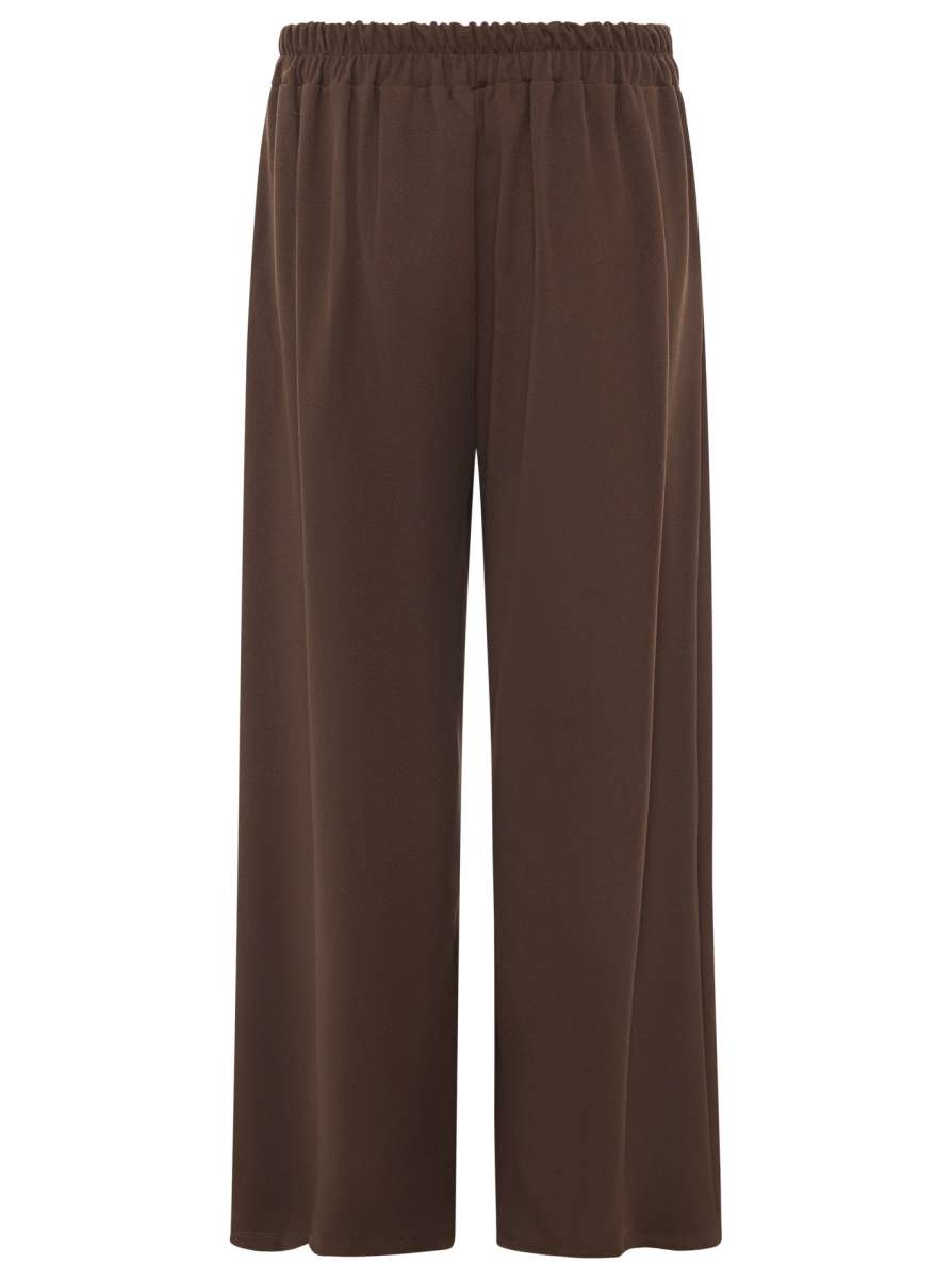 💕 Zwillingsherz Oversize Stoffhose "Bundfalte" Braun