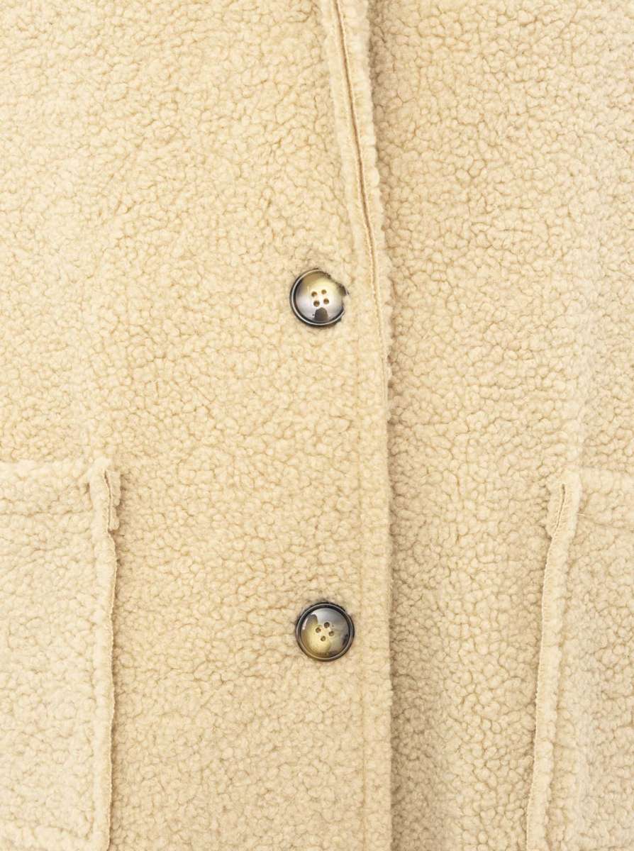 💕 Zwillingsherz XXL Teddymantel "Snow" Beige