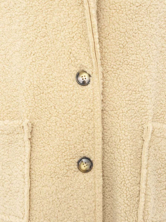 💕 Zwillingsherz XXL Teddymantel "Snow" Beige