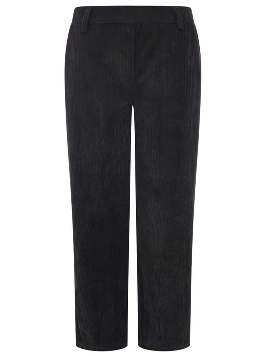 💕 Zwillingsherz Oversize Hose "Cord" Schwarz